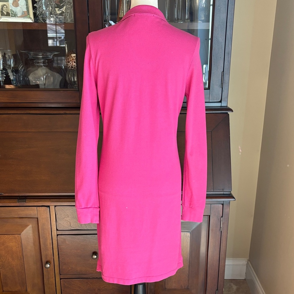 Ralph Lauren Sport Fuchsia Polo Pique Cotton Dress M - Picture 6 of 11